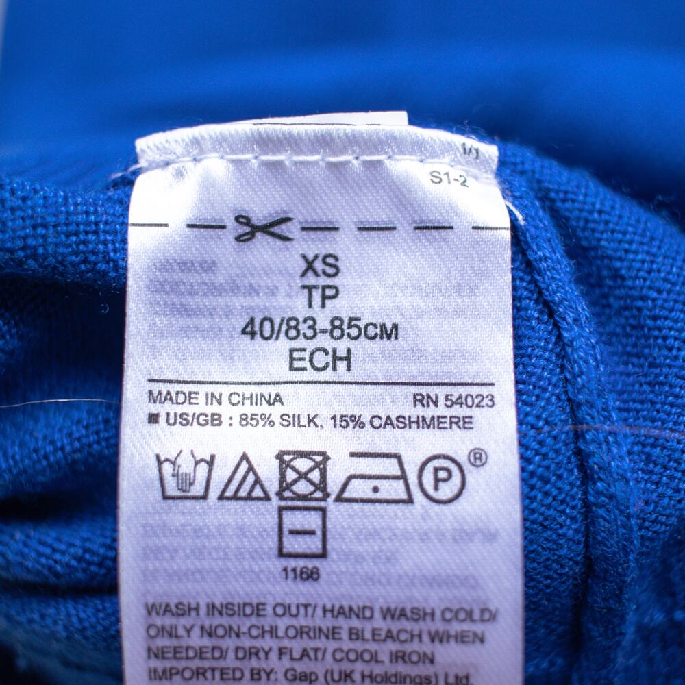 Banana Republic | Blue Cashmere-Silk Blend Crewneck Sweater | Size XS - Picture 6 of 6